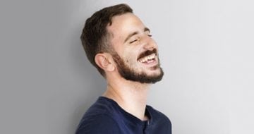 Smiling happy man